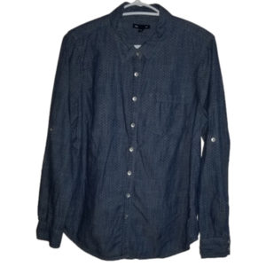 Gap Long Sleeve Button Up Roll Up Sleeves Size L